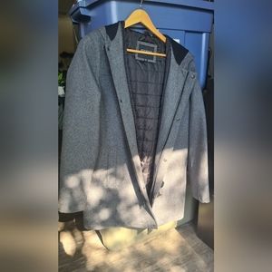 Guess Men's Vintage Grey Toggle Coat